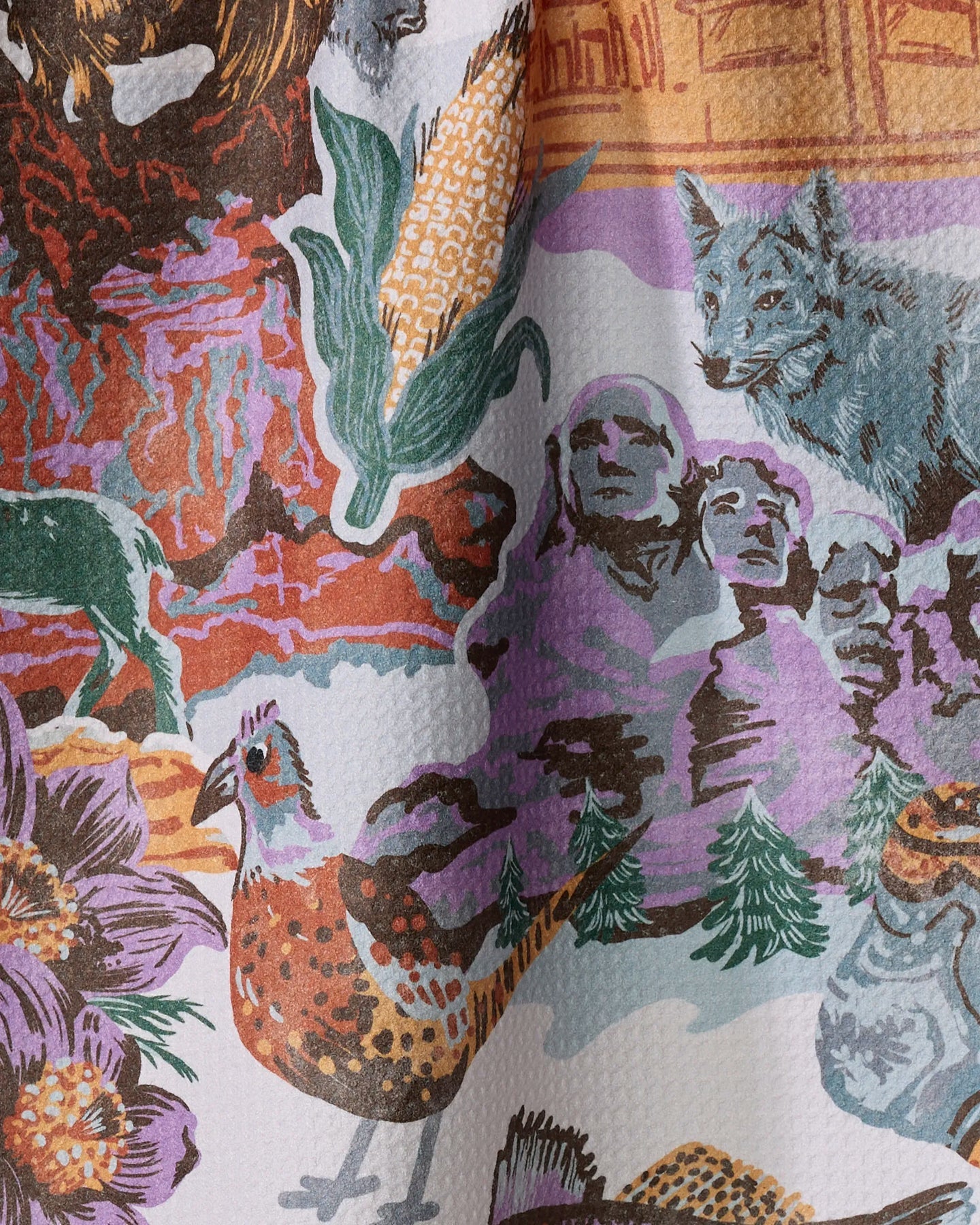 Greetings From South Dakota Kitchen Tea Towel
