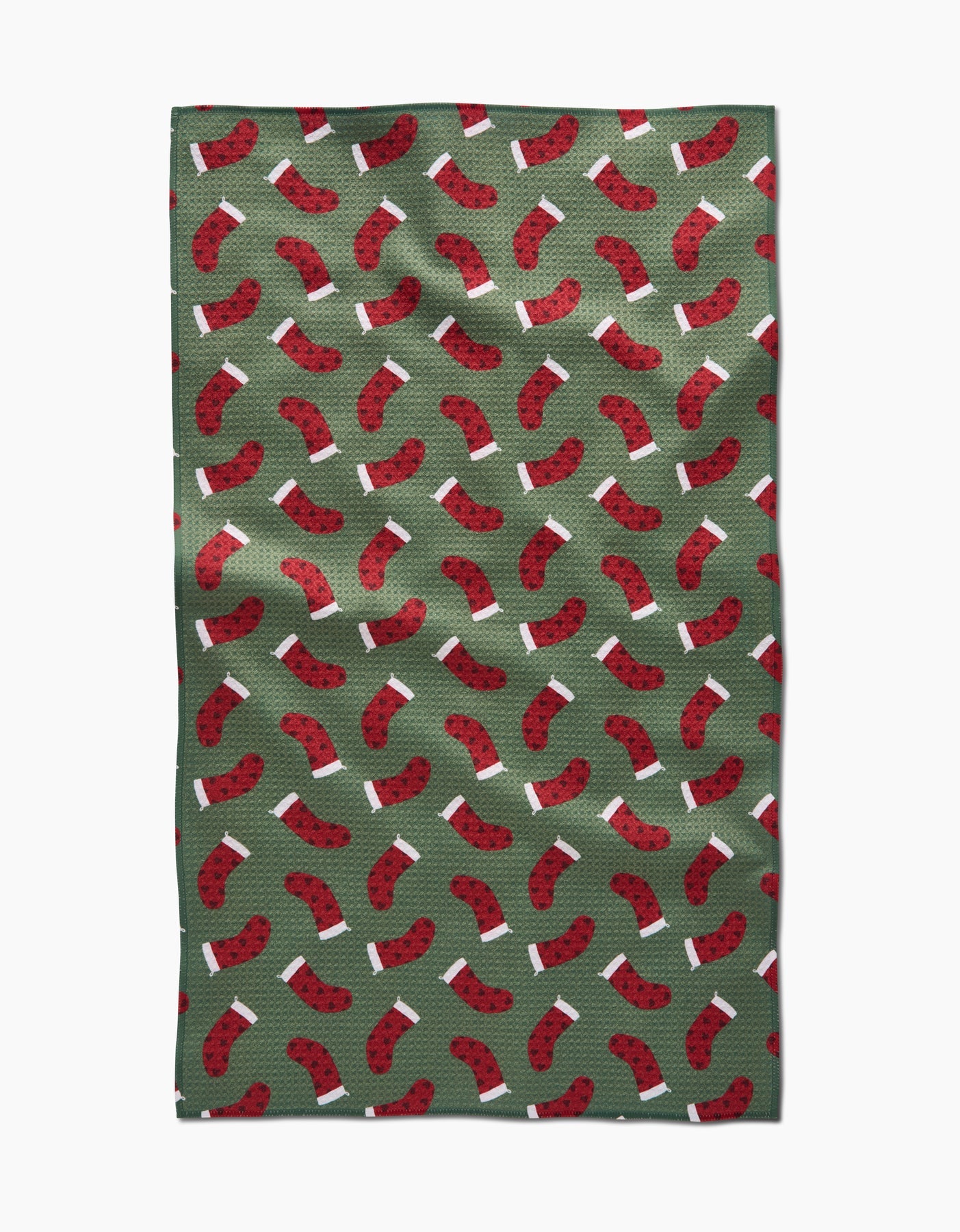 Heart Stockings Kitchen Tea Towel