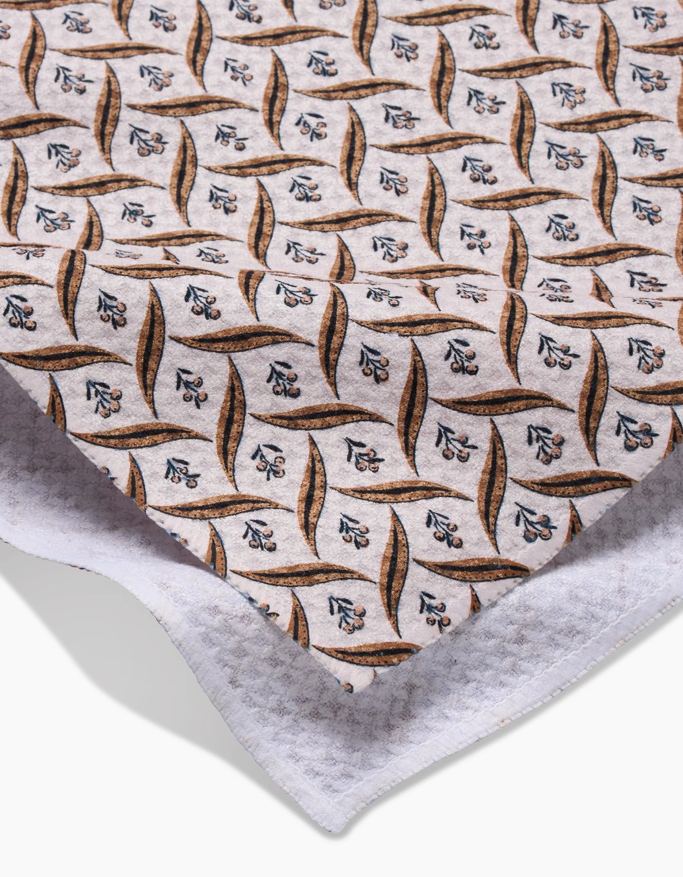Plated Fall Berry Natural - Kitchen Tea Towel