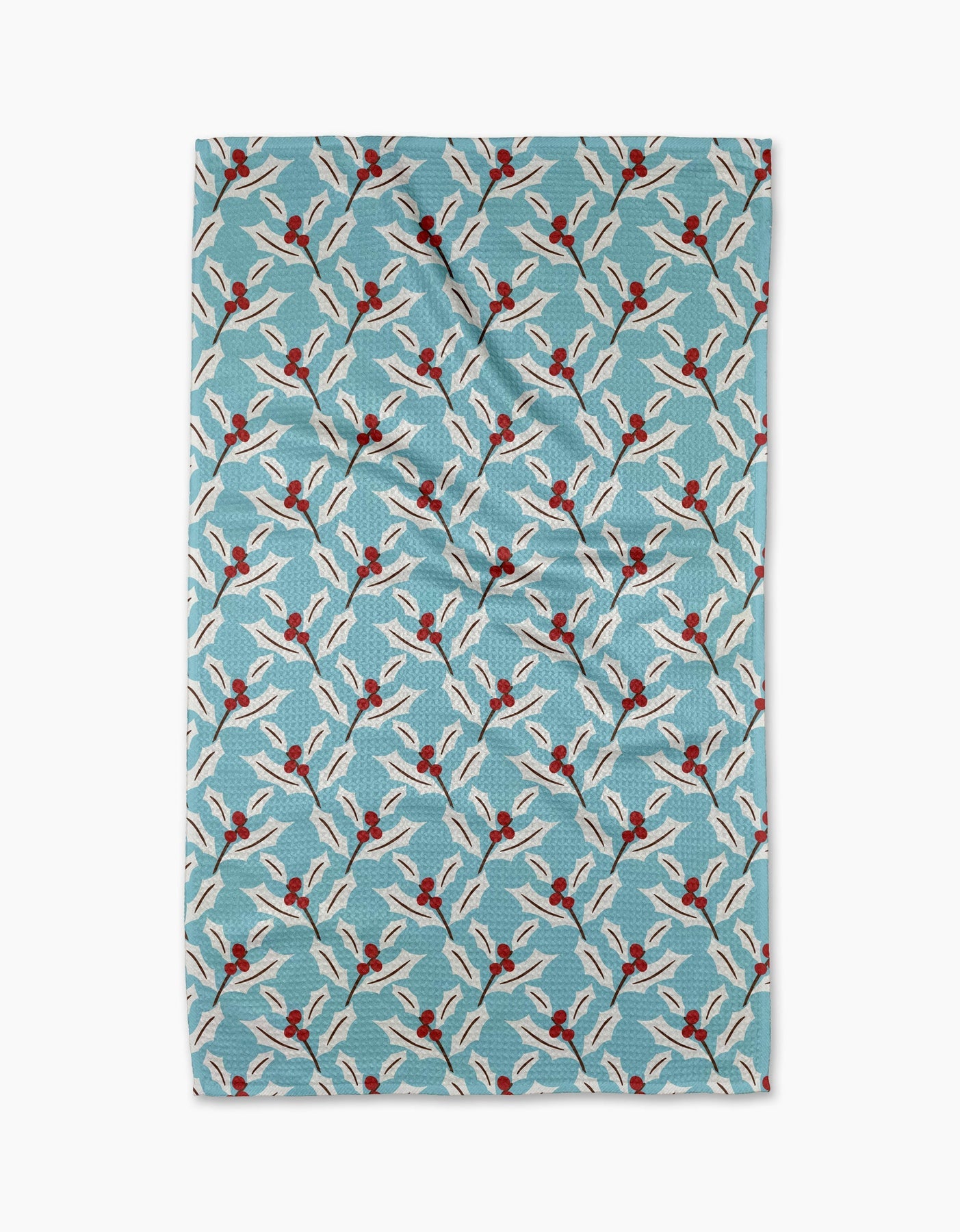 Winter Holly Kitchen Tea Towel