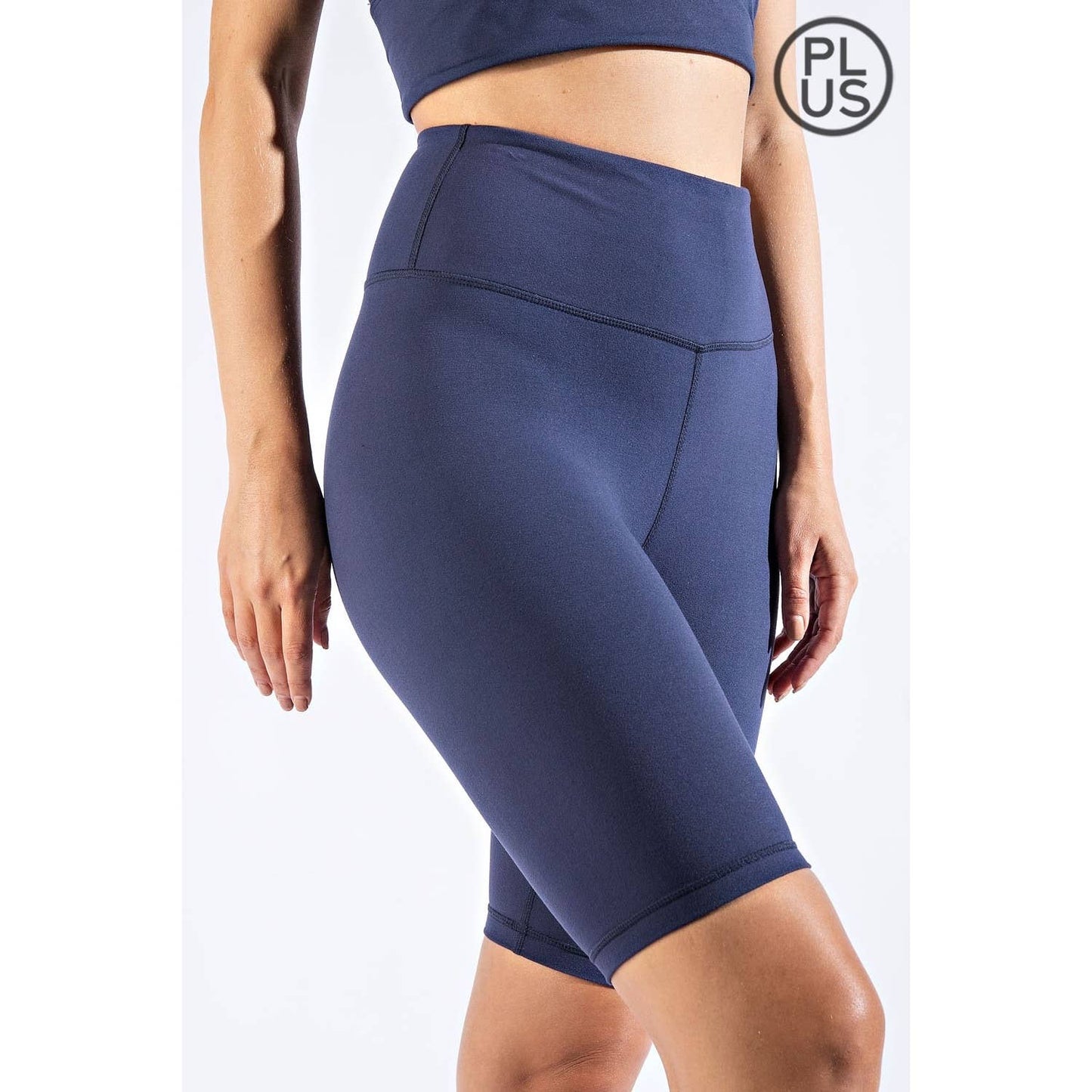 CURVY BASIC BIKER SHORTS