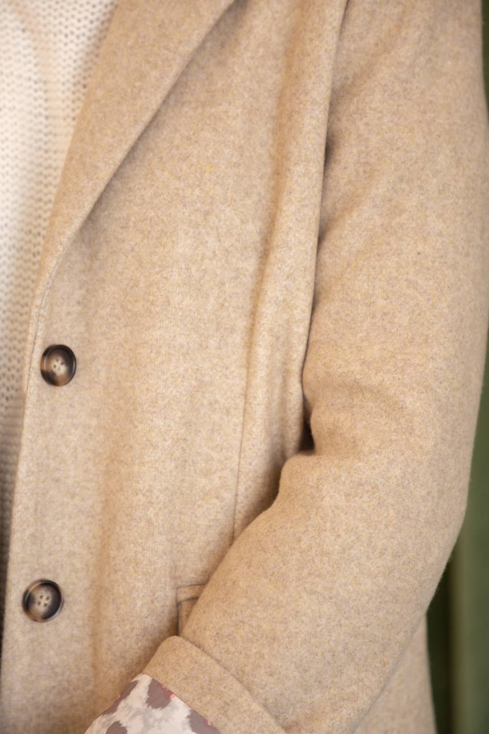 Double Button Wool Tailored Jacket
