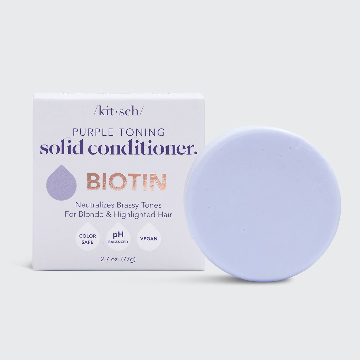 Purple Toning Solid Shampoo & Conditioner Bars (not a set)