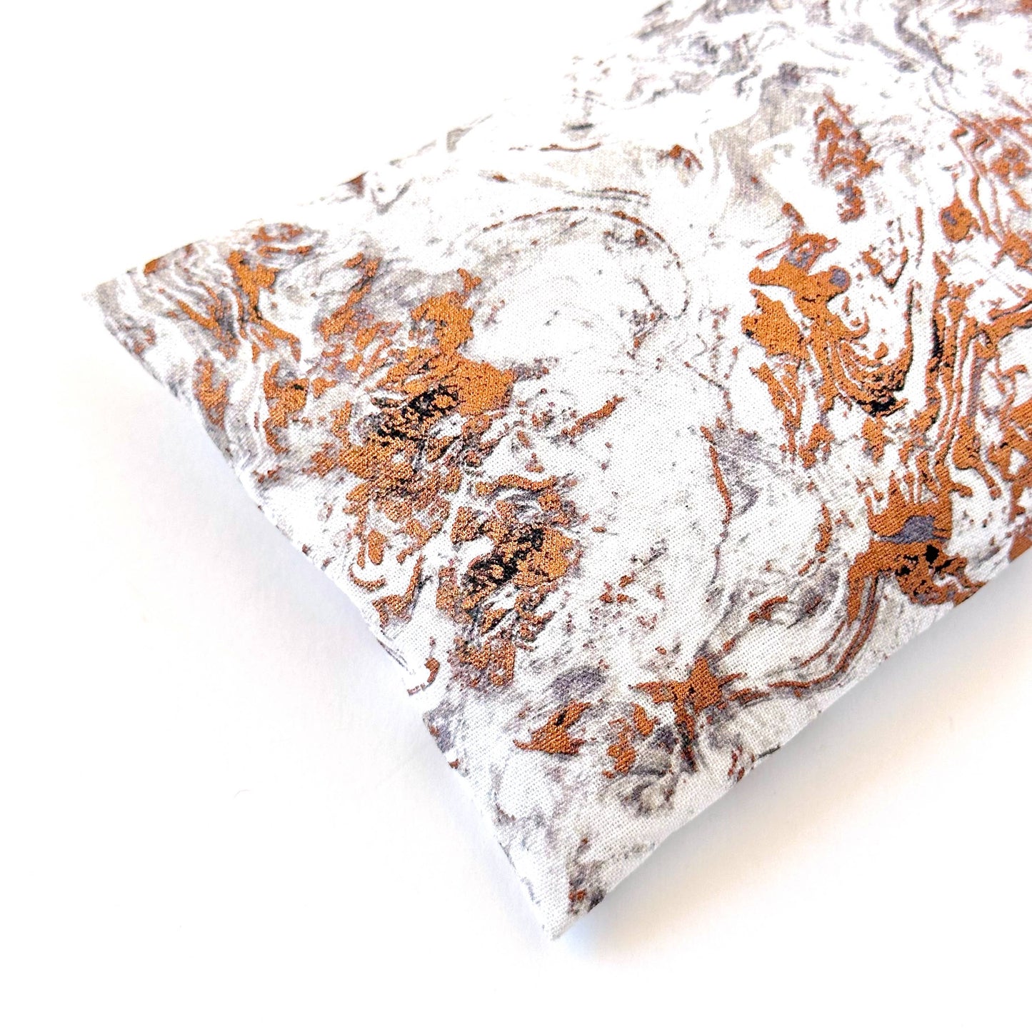 Organic Lavender Eye Pillow - Metallic Copper Pink Marble