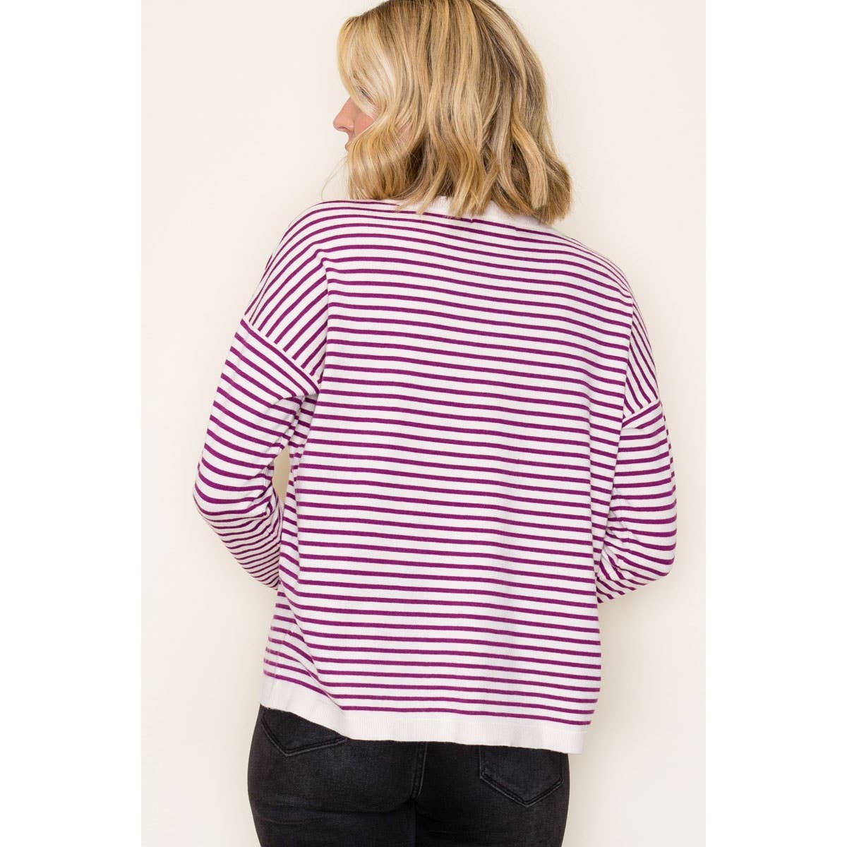 STRIPED SWEATER EVERYDAY PULLOVER STACCATO