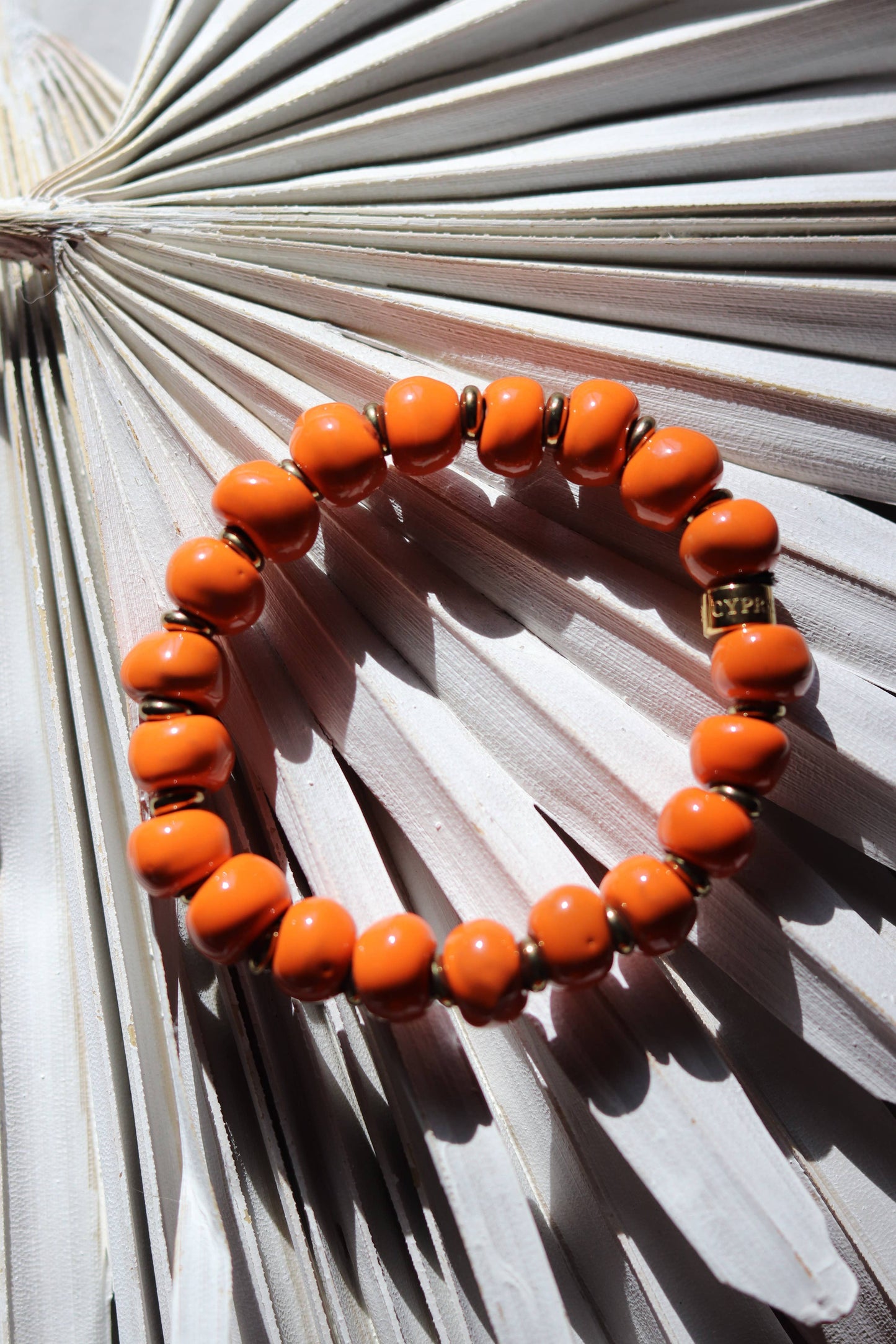 Valley Bracelet - Tangerine Spring-Summer Cedar and Cypress Designs