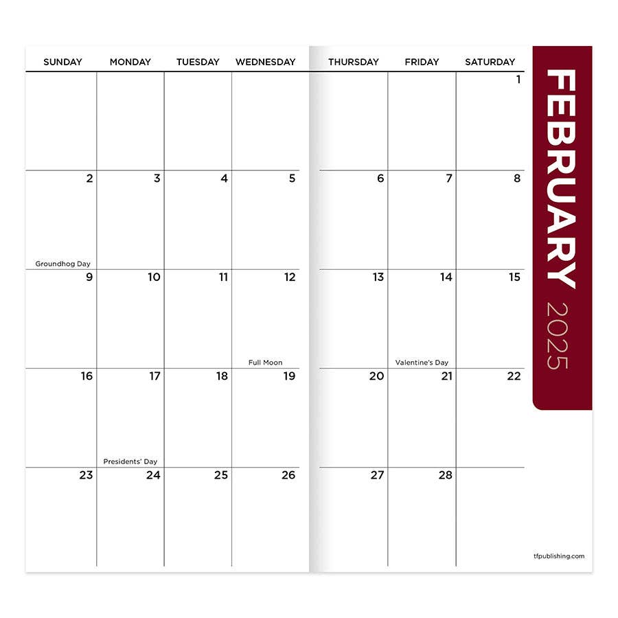 2025-2026 Yellow Botanical Small Monthly Pocket Planner Core TF Publishing - Paper Goods