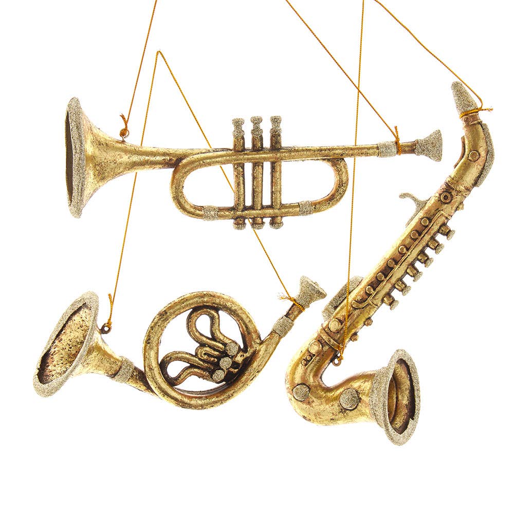 Antique Gold Musical Instrument Ornaments