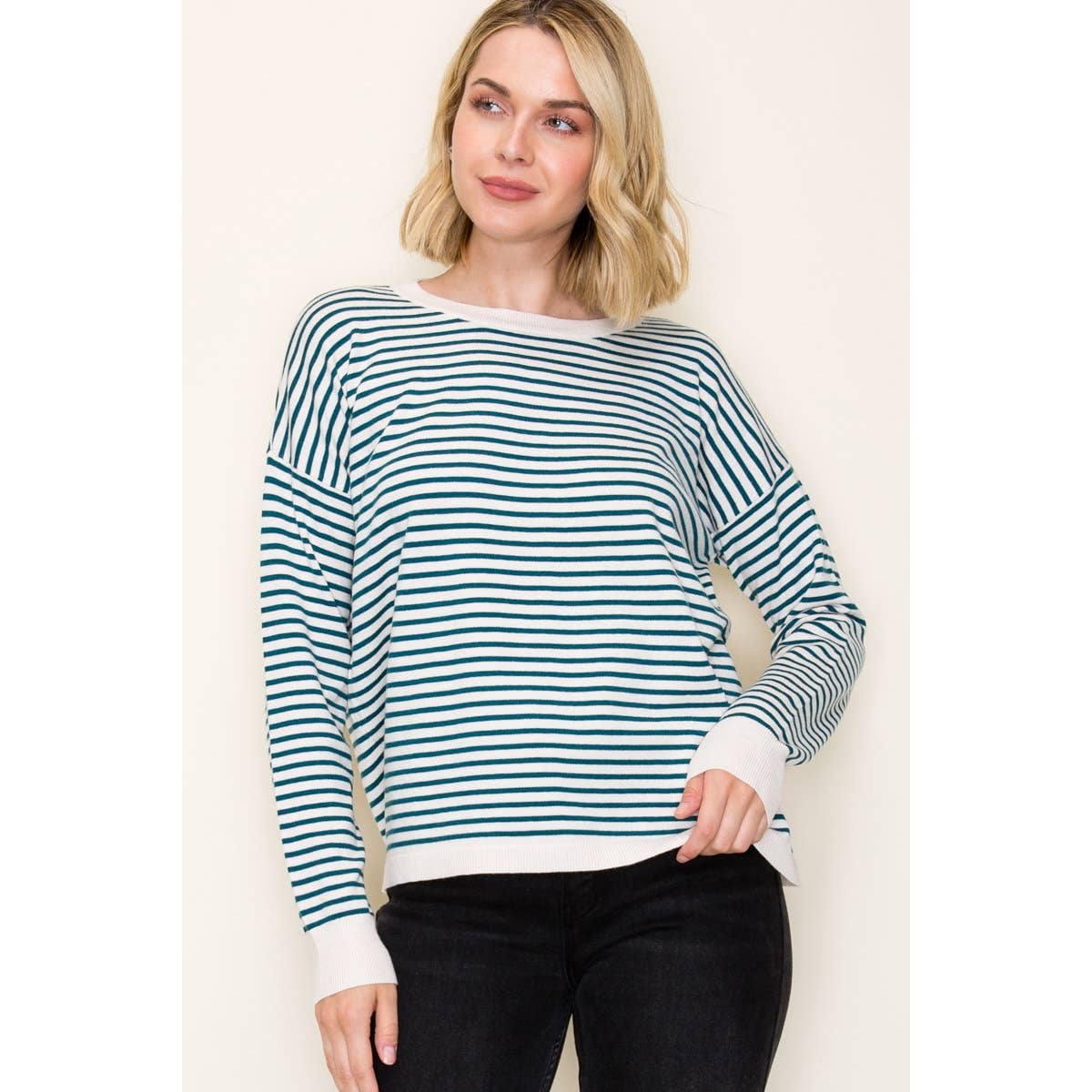 STRIPED SWEATER EVERYDAY PULLOVER STACCATO