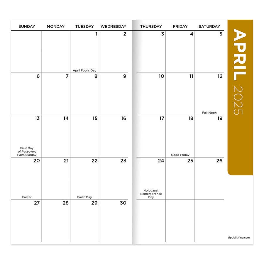 2025-2026 Dutch Flora Small Monthly Pocket Planner Core TF Publishing - Paper Goods