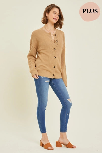 SOFT FAWN SWEATER CARDIGAN