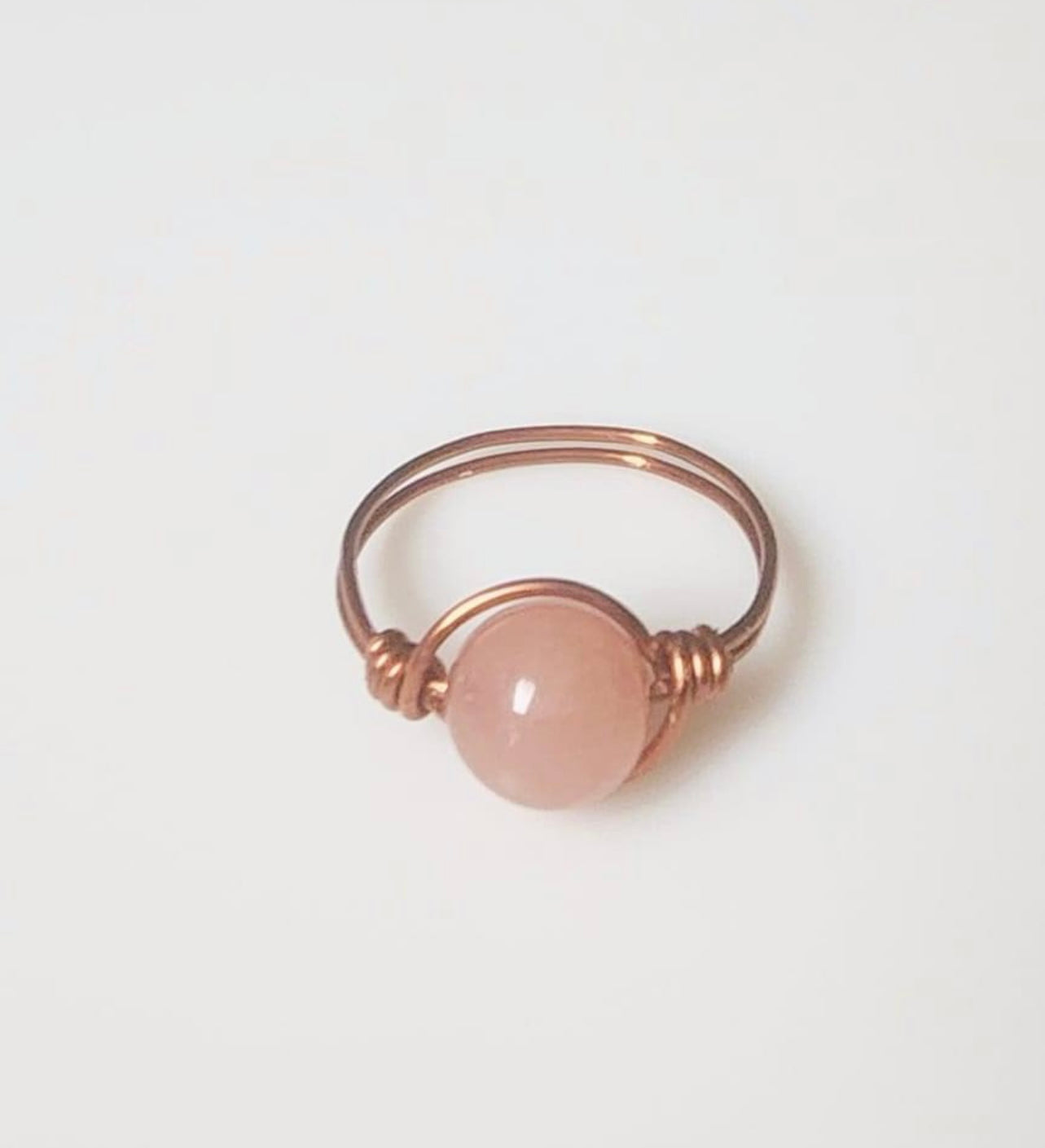 Wire Wrapped Moonstone Ring