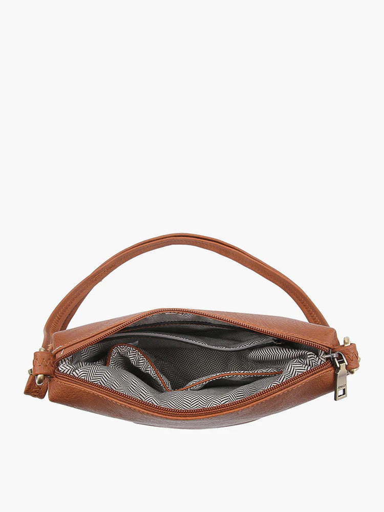 Rust Dylan Crossbody w/ 2 Side Tassel Zippers