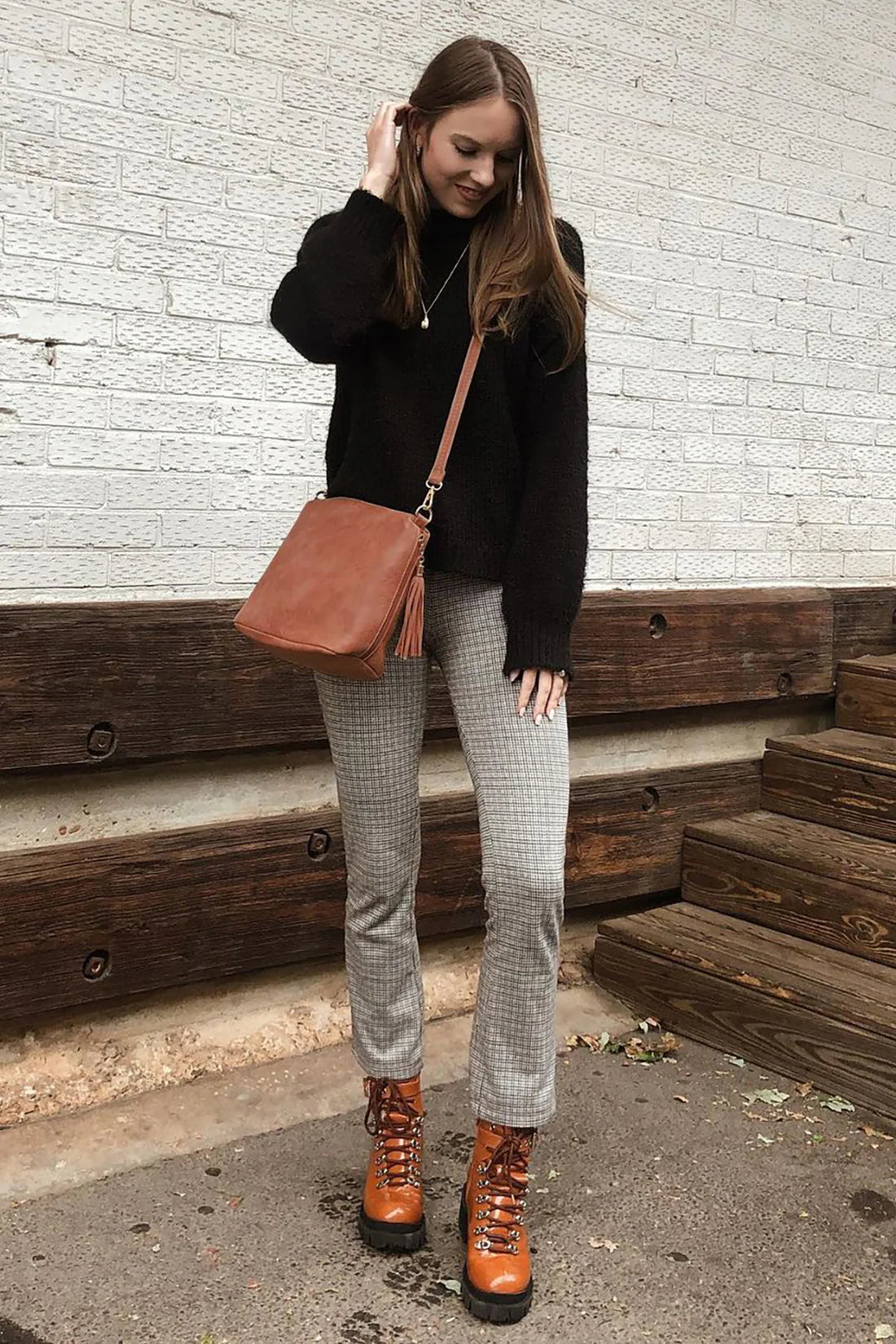 Rust Dylan Crossbody w/ 2 Side Tassel Zippers