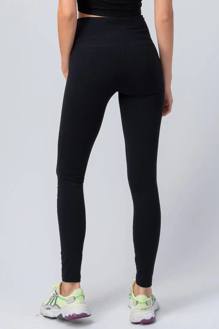 Multi Knee Cut Out Leggings