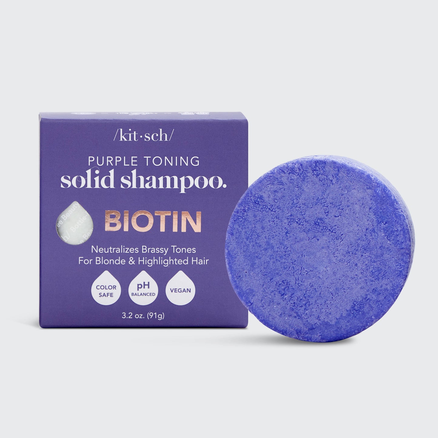Purple Toning Solid Shampoo & Conditioner Bars (not a set)
