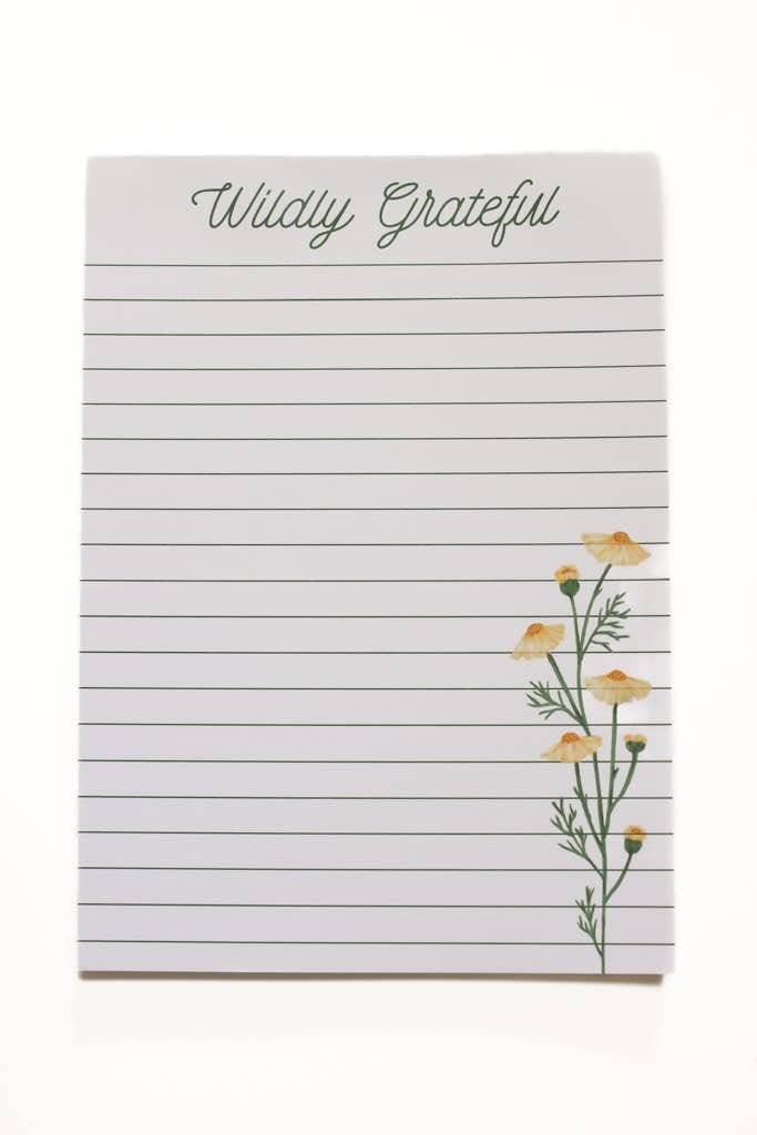 Wildly Grateful Notepad