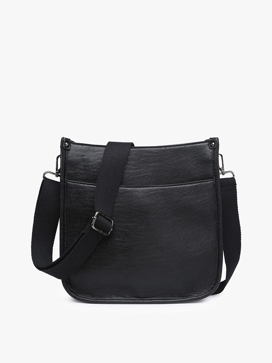 Black Posie Crossbody w/ Removable Strap
