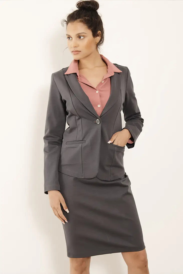 Vivienne Charcoal Blazer