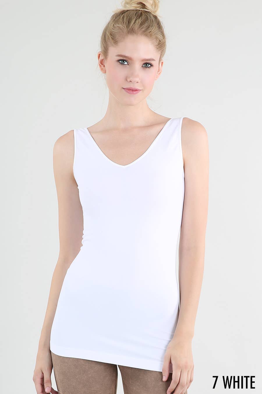 White Reversible Tank Top (ONE SIZE)