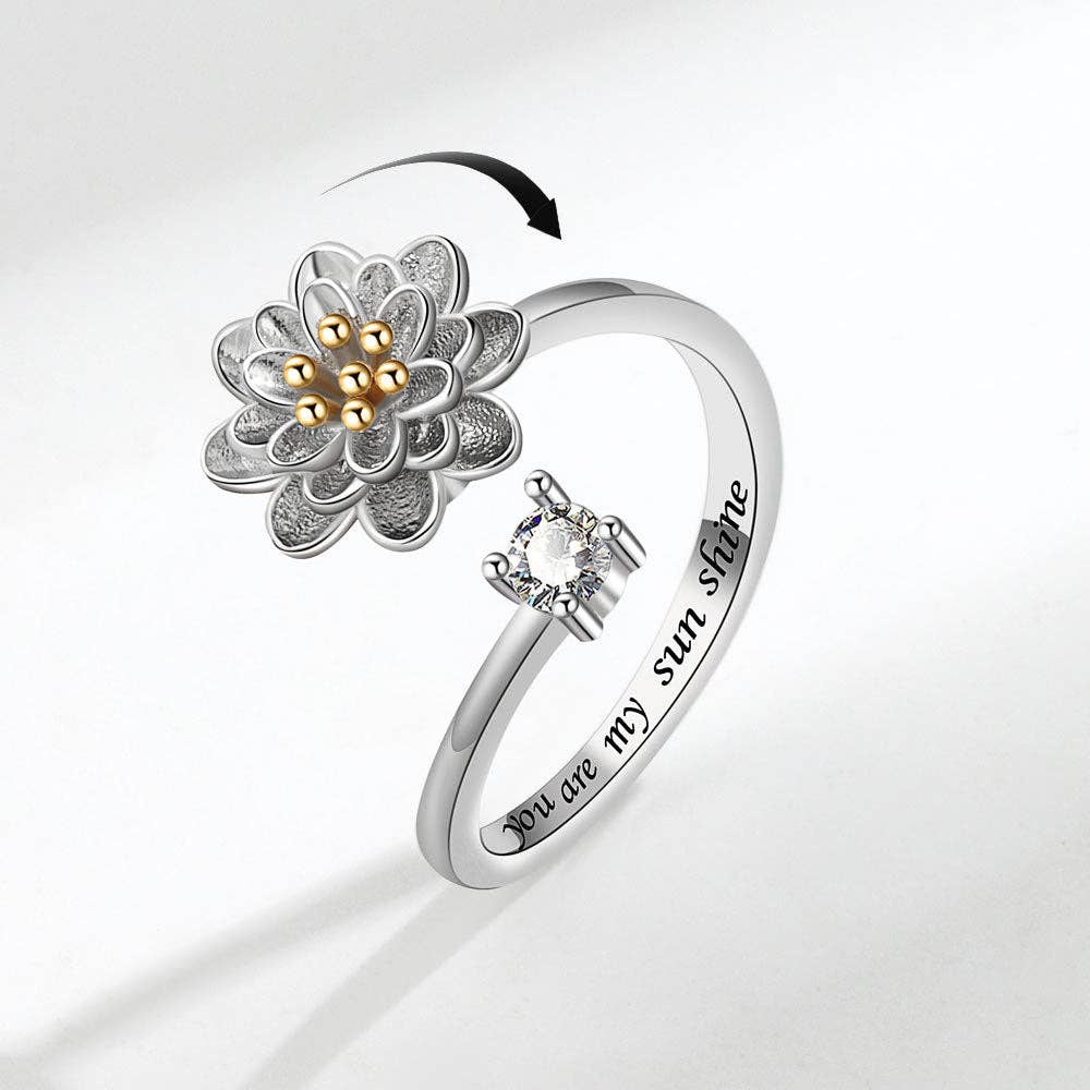 Anxiety Fidget Spinner Ring