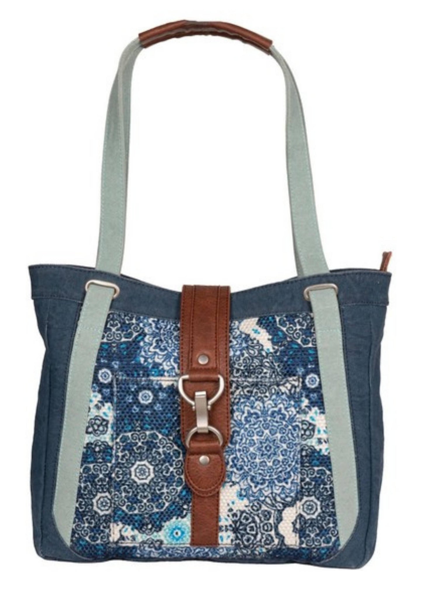 Cora Up-Cycled Canvas and Durrie Tote