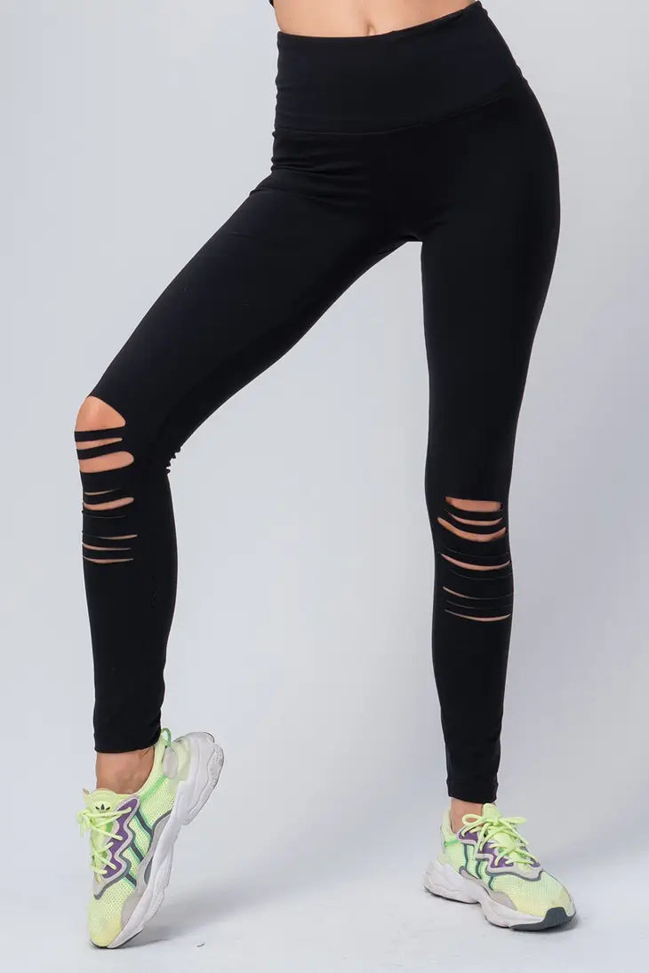 Multi Knee Cut Out Leggings