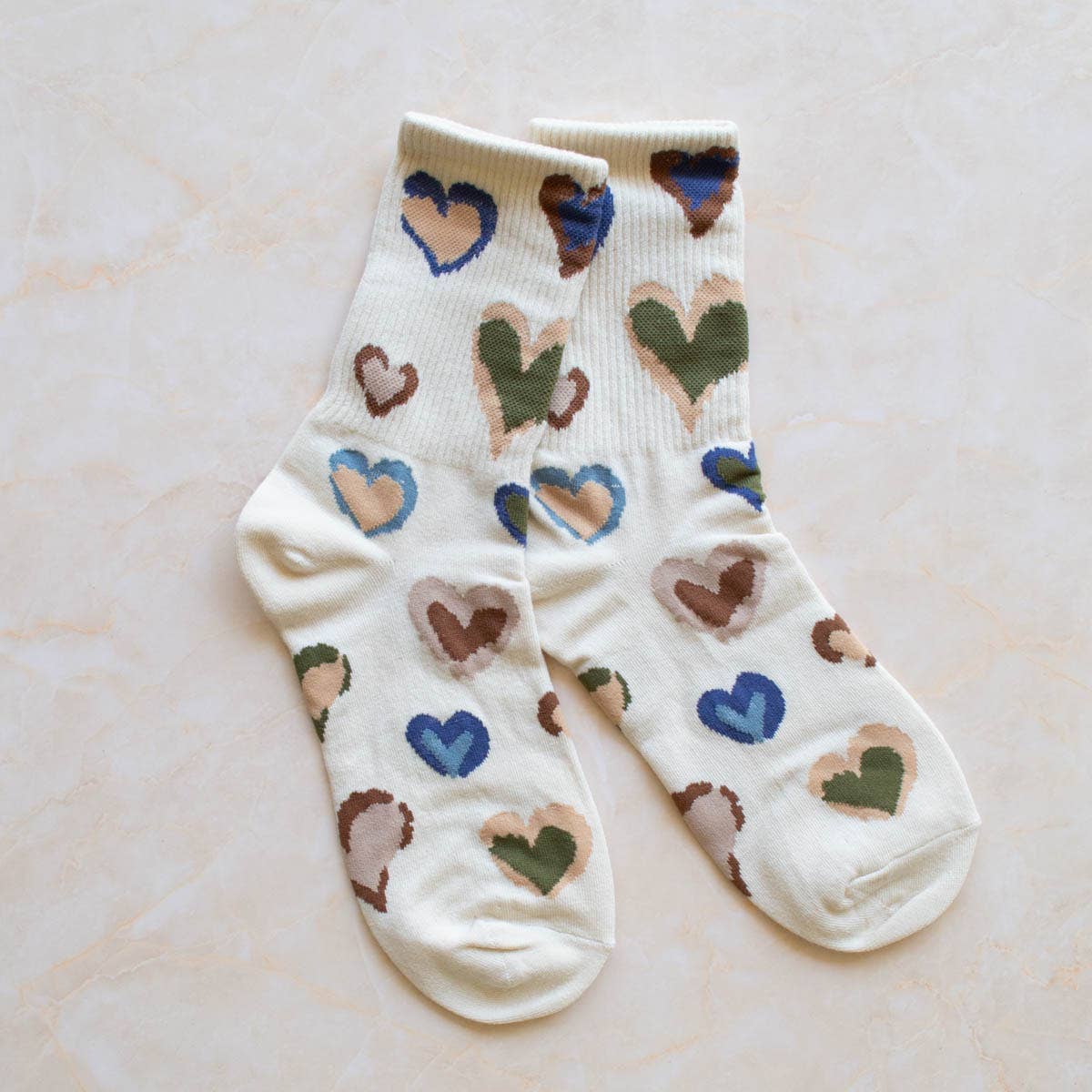Multiple Heart Casual Socks