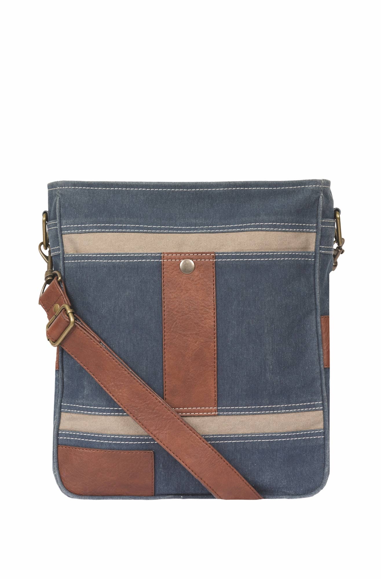 Cameron Admiral Up-Cycled Canvas Crossbody