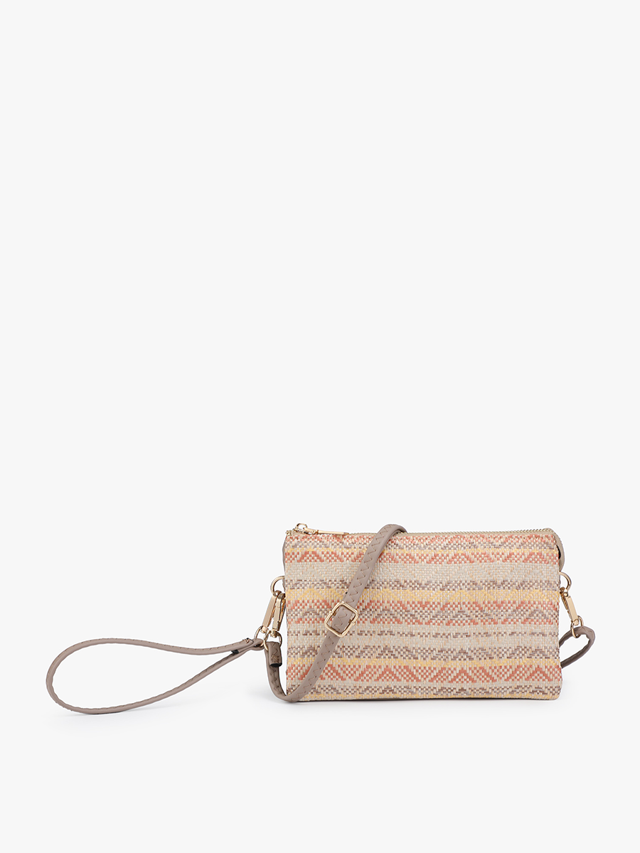 Jen & Co Chloe Crossbody with Guitar Strap - Straw Brown