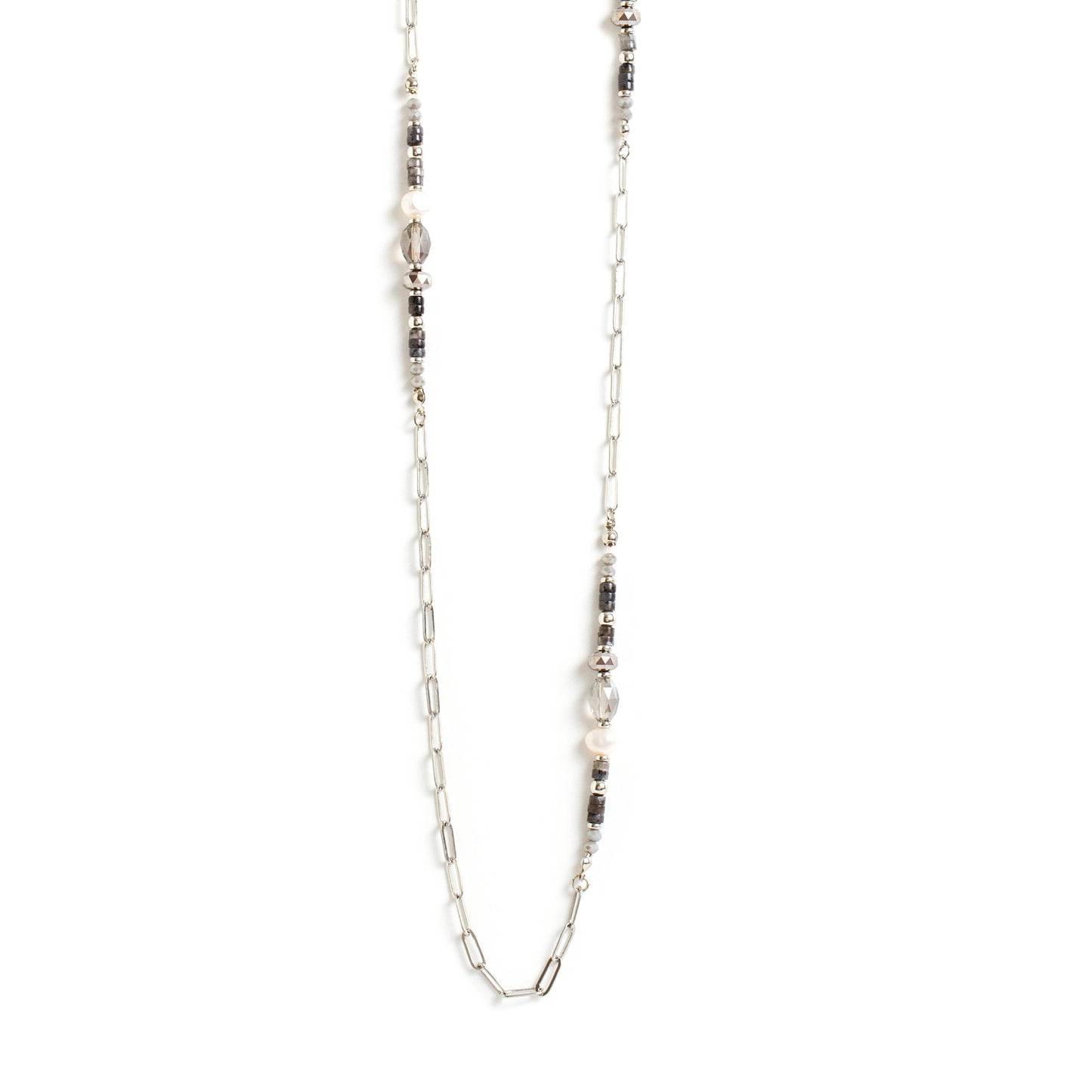 Link Chain/Beaded Necklace