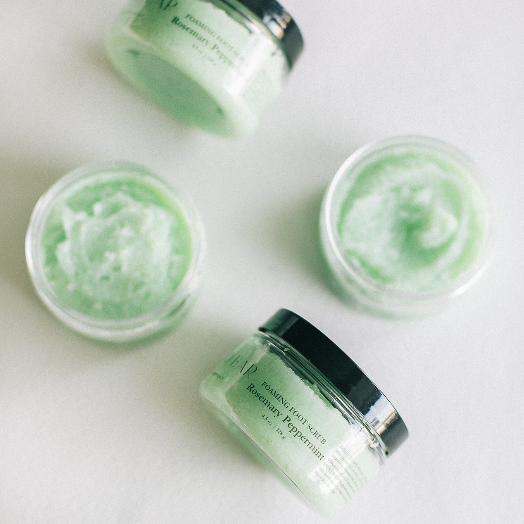 Rosemary Peppermint Foaming Foot Scrub