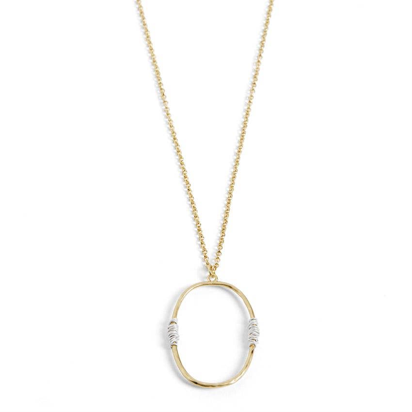 Oval w/ Wire Wrap