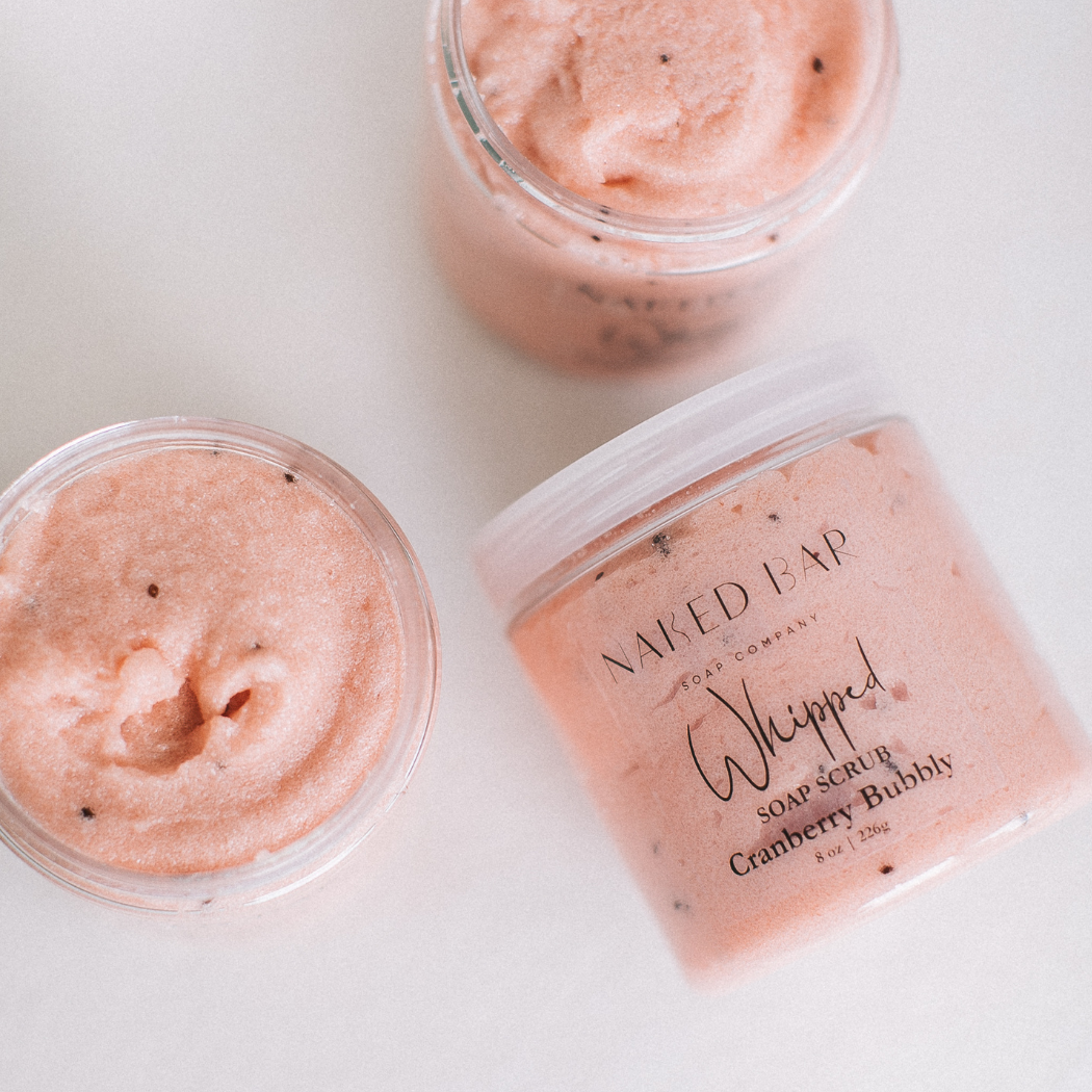 Cranberry Bubbly Whipped Soap Scrub