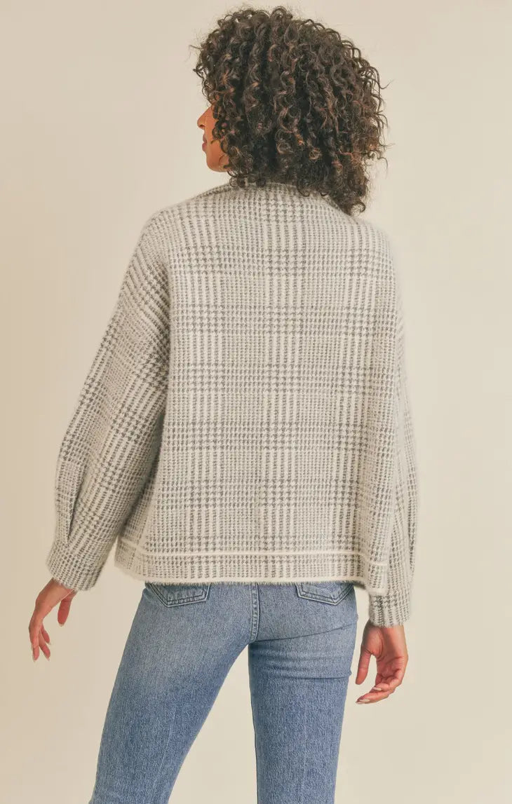 Lola Plaid Sweater Jacket