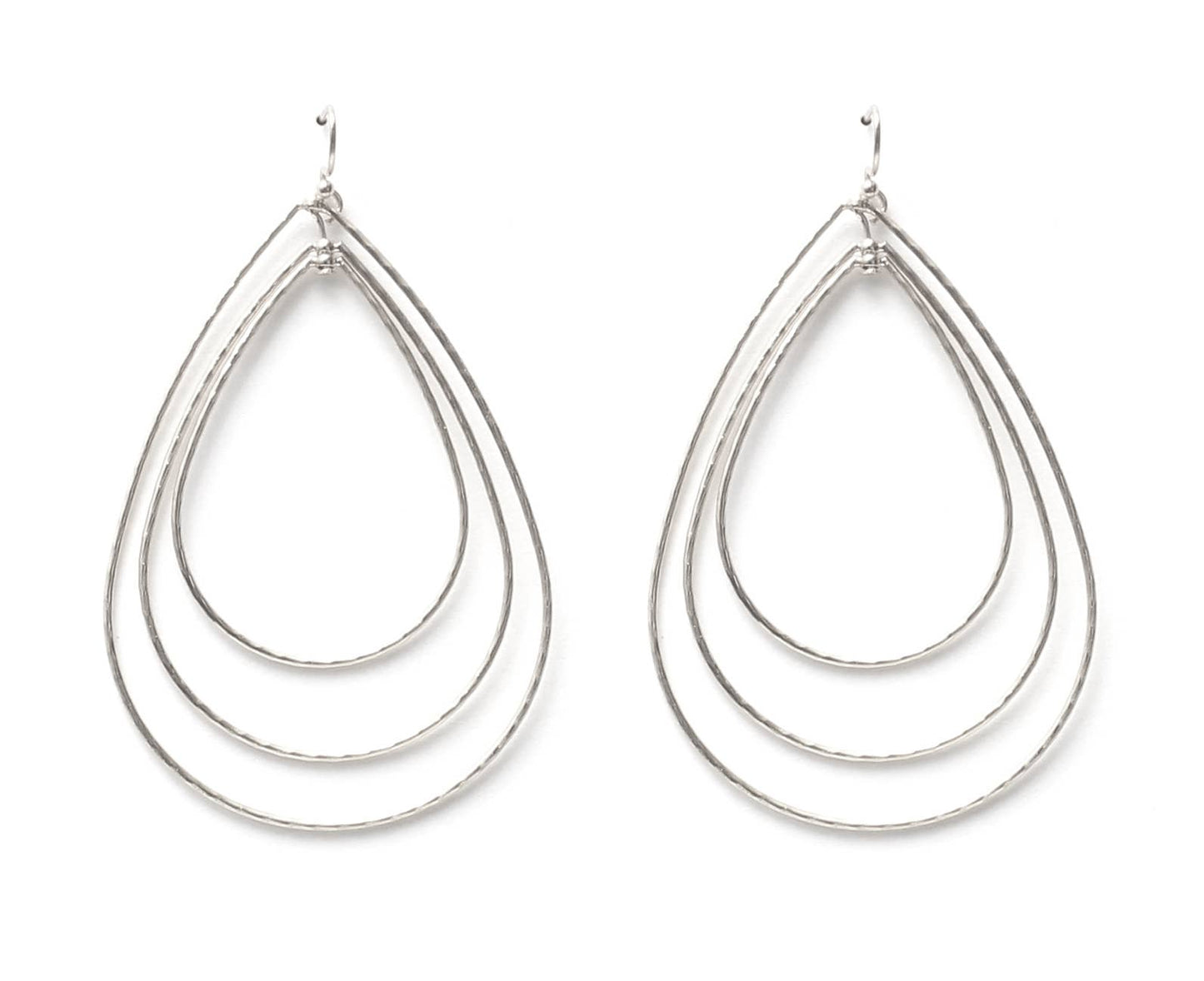 Long Triple Teardrop Earring