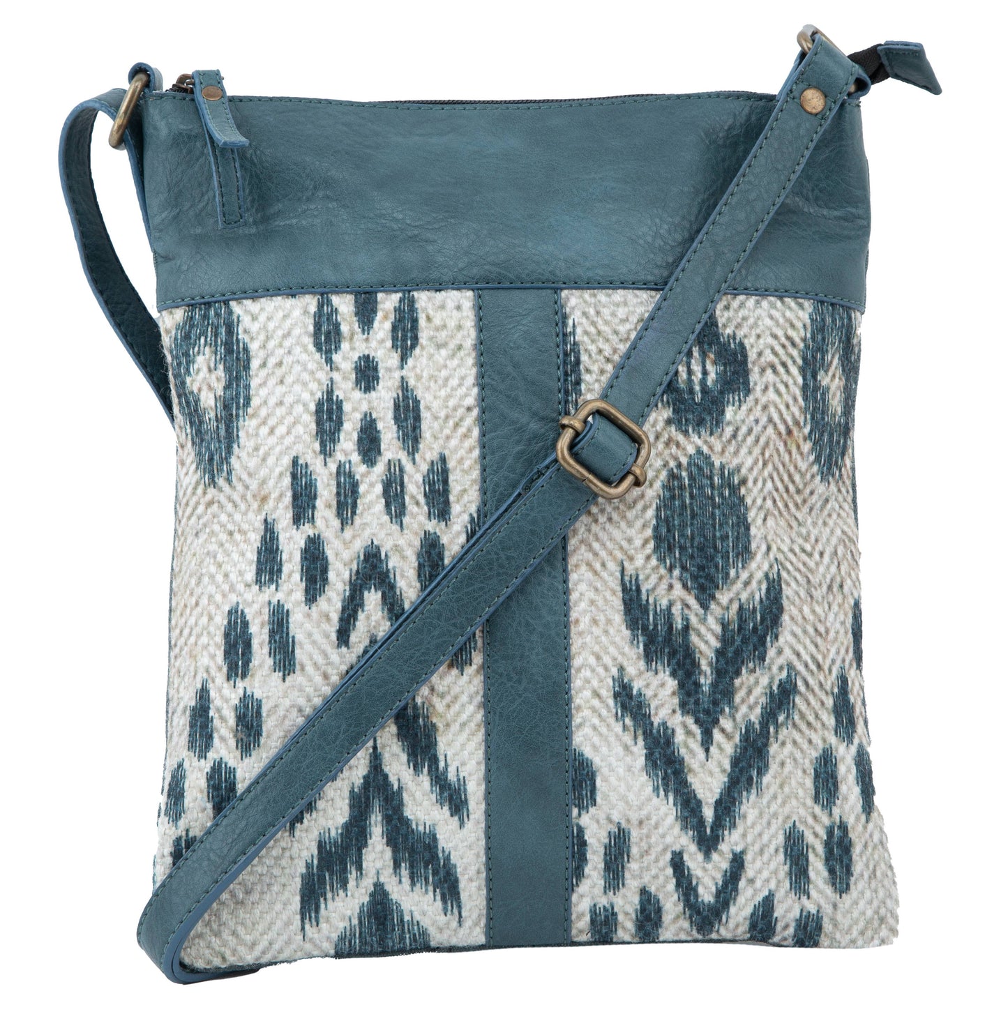 Nile Up-Cycled Canvas and Durrie Crossbody