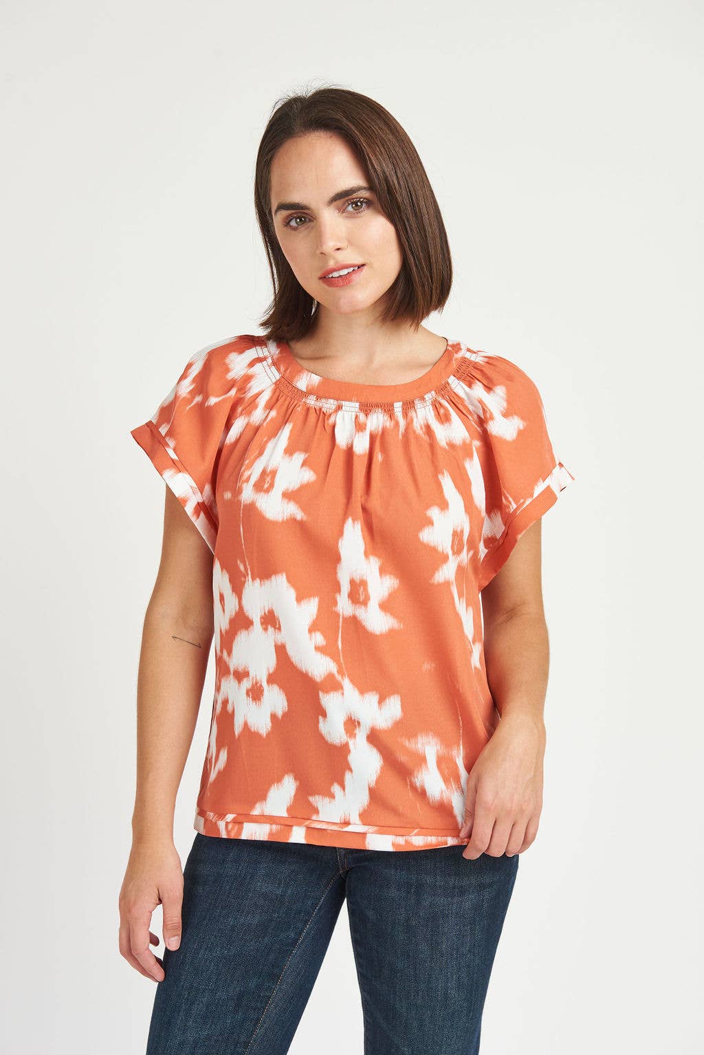 Veronica Flutter Sleeve Blouse