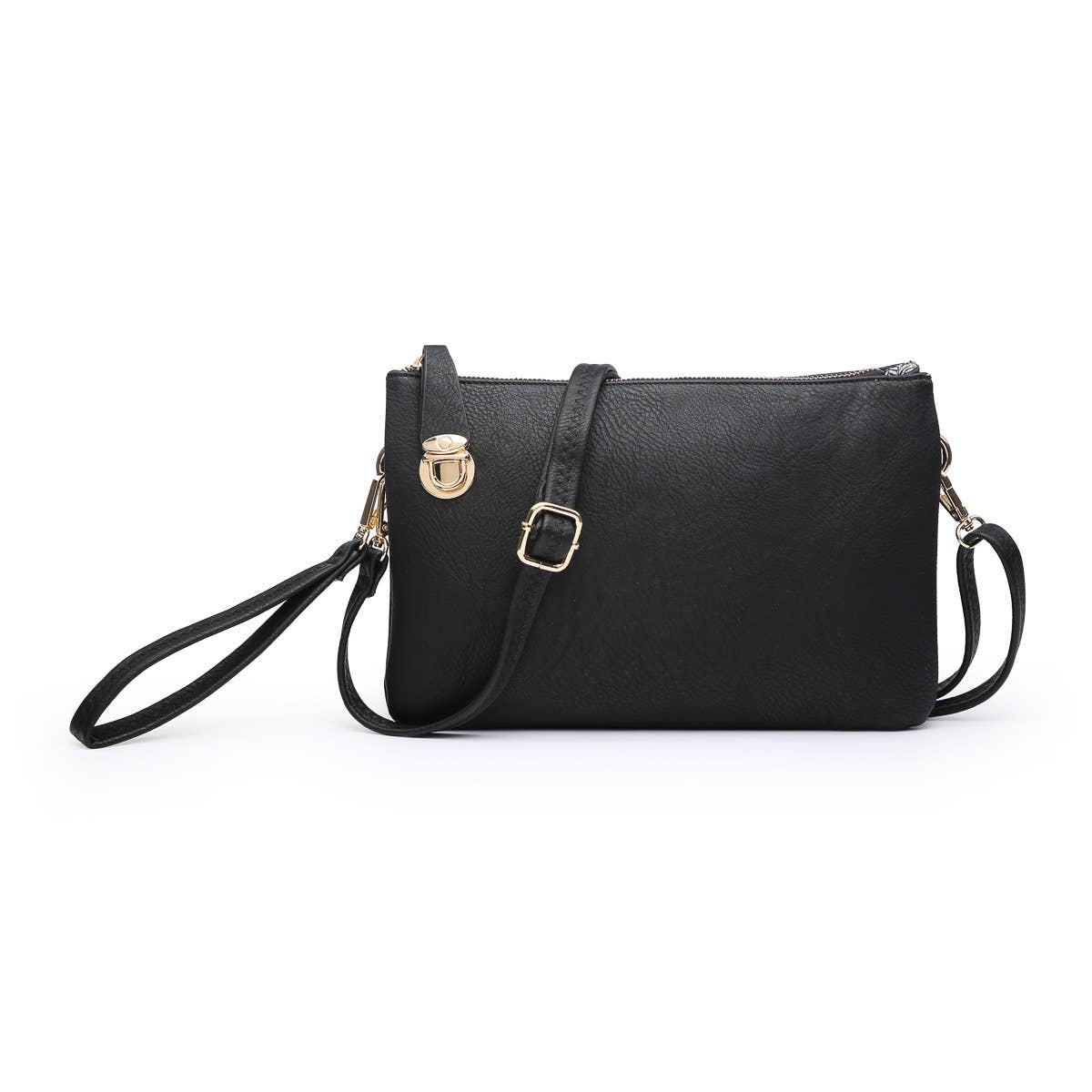 Sarah Crossbody/Clutch w/ Top Zip & Lock Closure