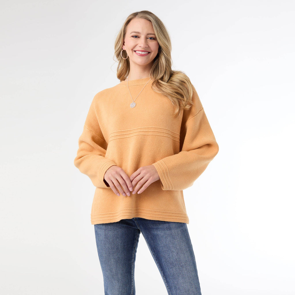Delphina Long Sleeve Lattice Back Sweater
