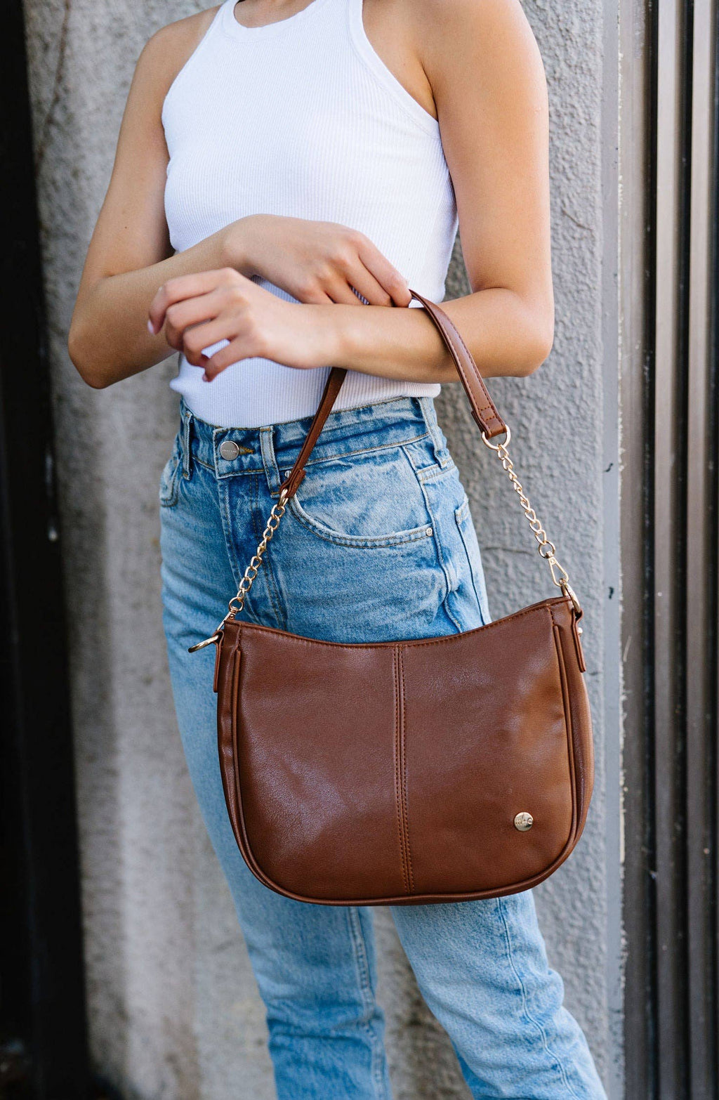 modern and chic - Marissa Crossbody Saddle Hand Bag Purse