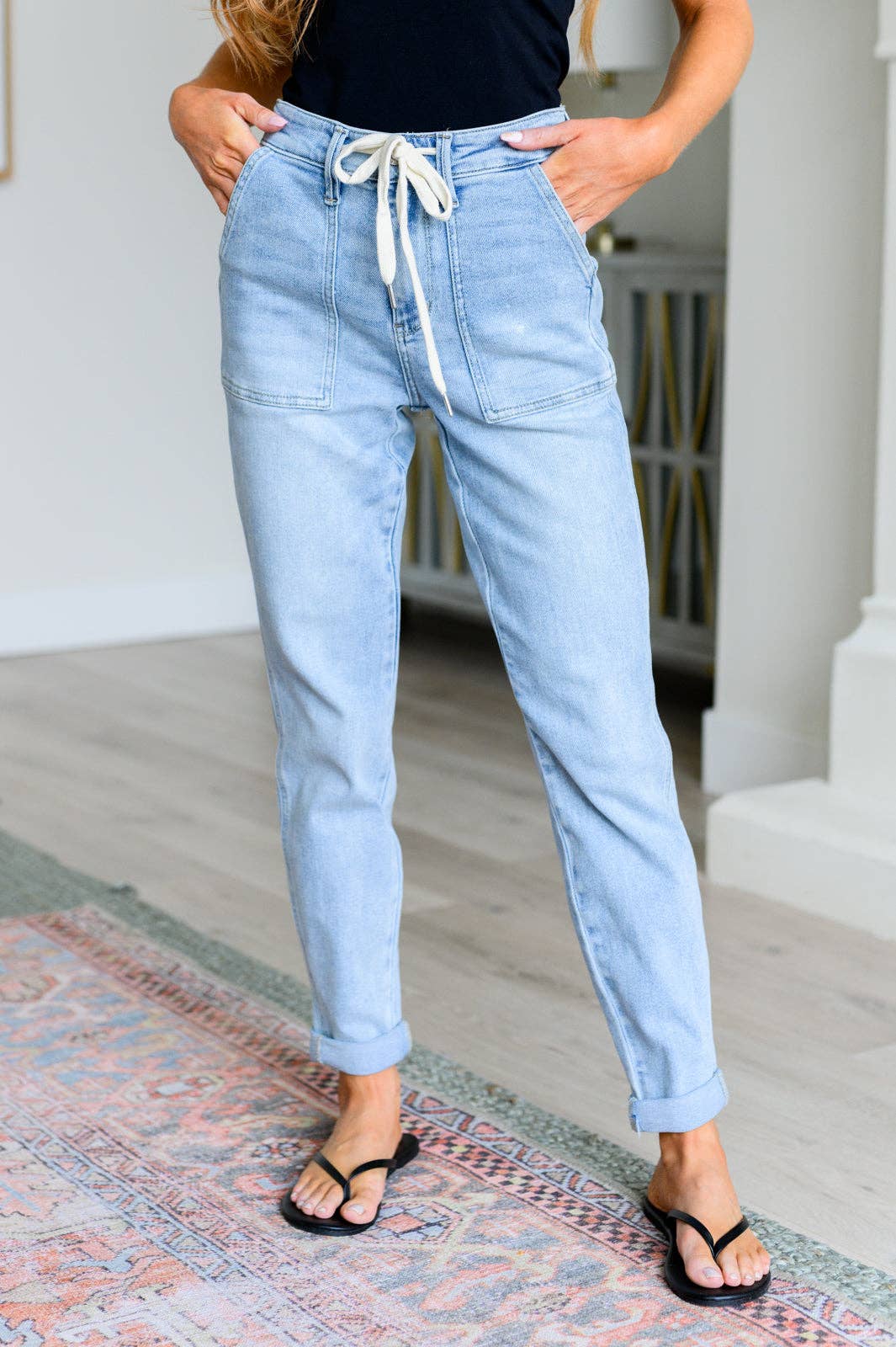 Judy Blue High Rise Vintage Denim Jogger *Plus Size Spring-Summer Avenue Wholesale