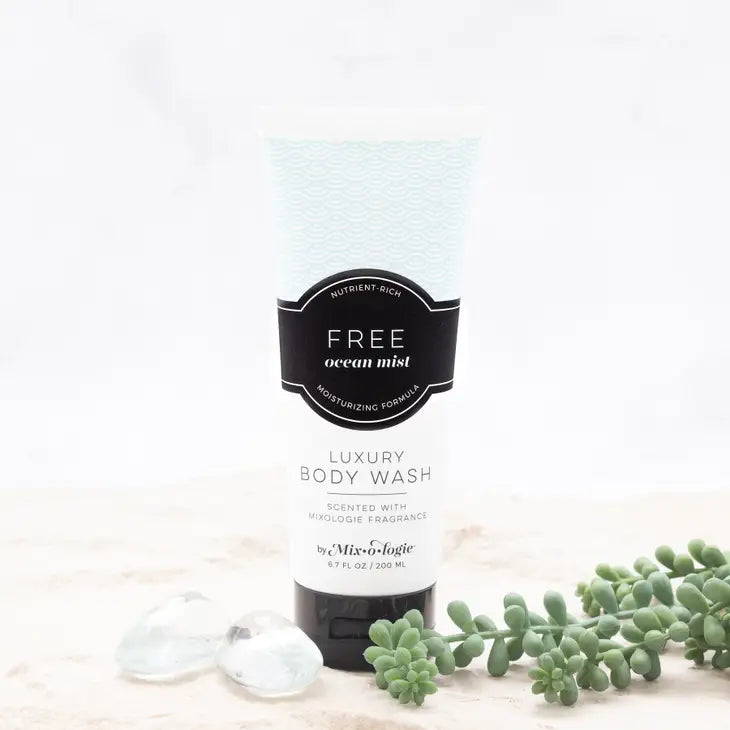 Luxury Body Wash/Shower Gel - Free (Ocean Mist) Scent Core Mixologie