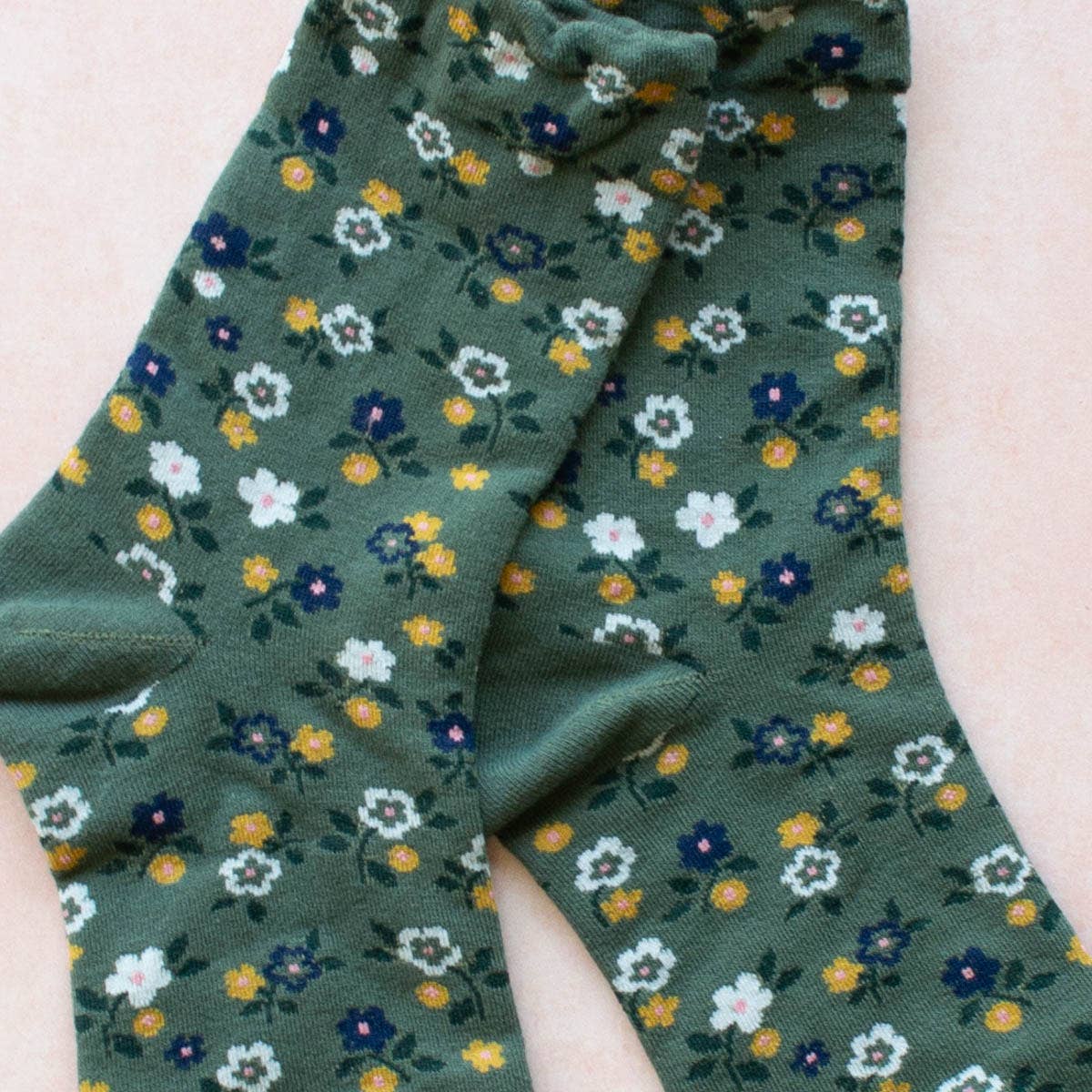 Garden Flower Socks Core Tiepology