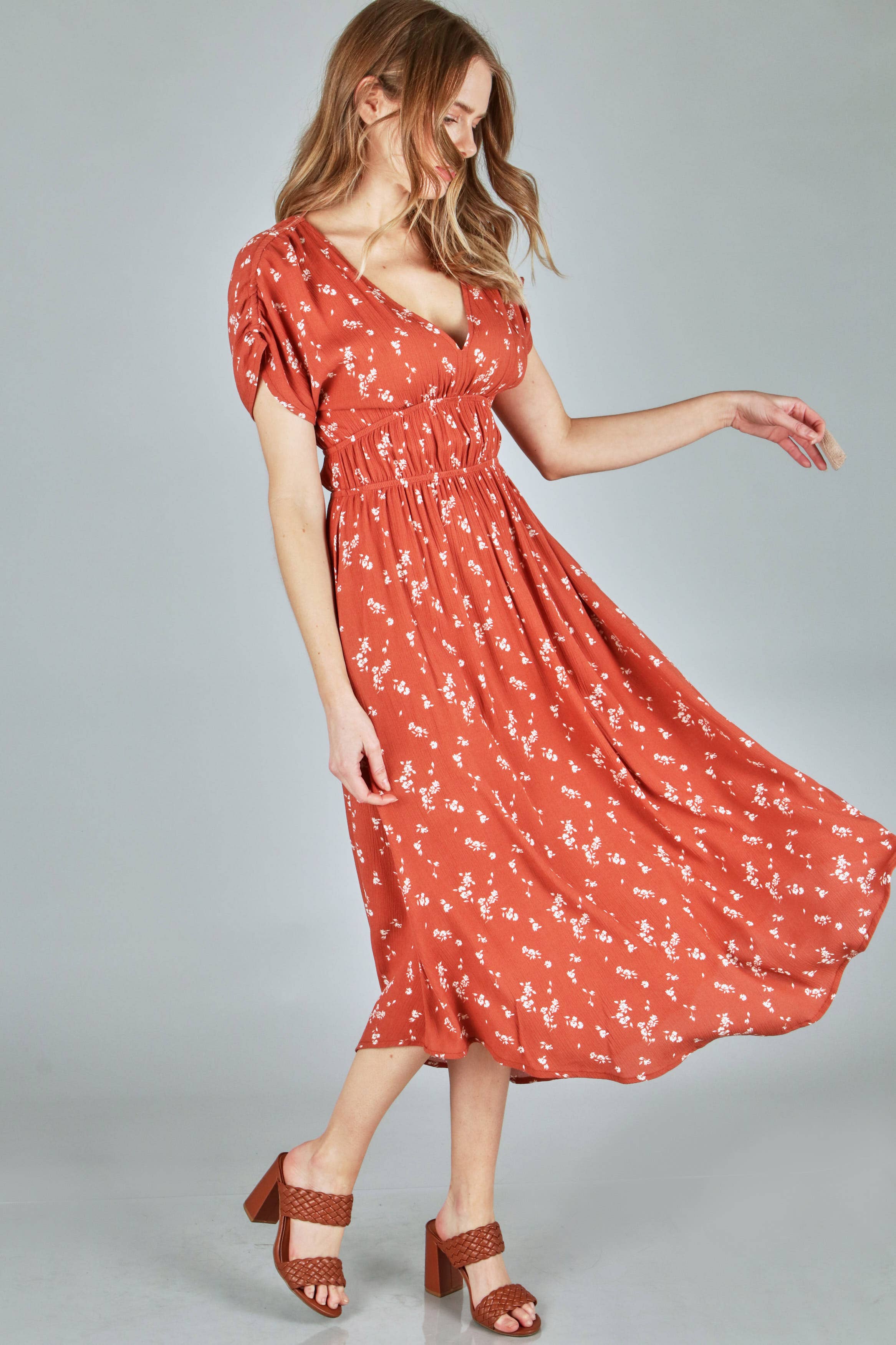 crepon maxi dress (P18167)