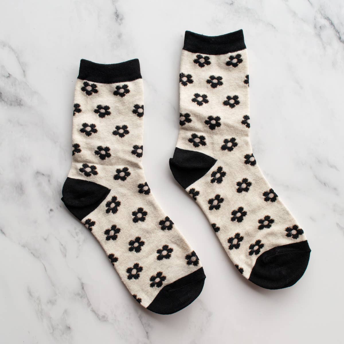 Vintage Daisy Flower Socks Fall-Winter Tiepology