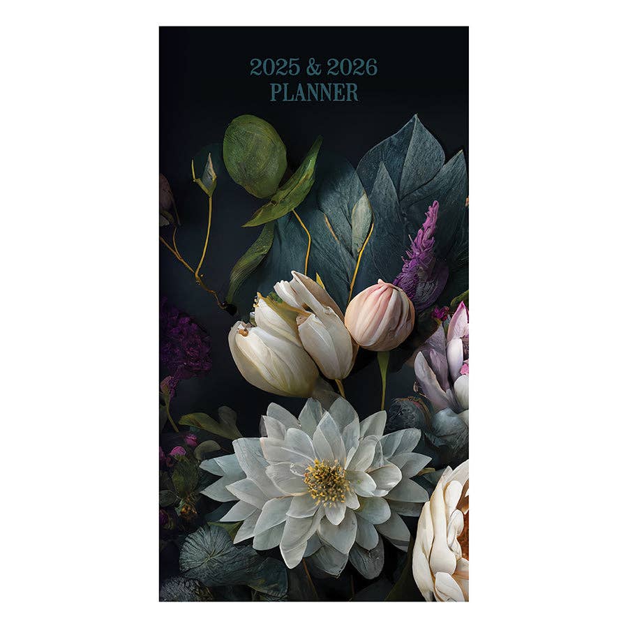 2025-2026 Dutch Flora Small Monthly Pocket Planner Core TF Publishing - Paper Goods