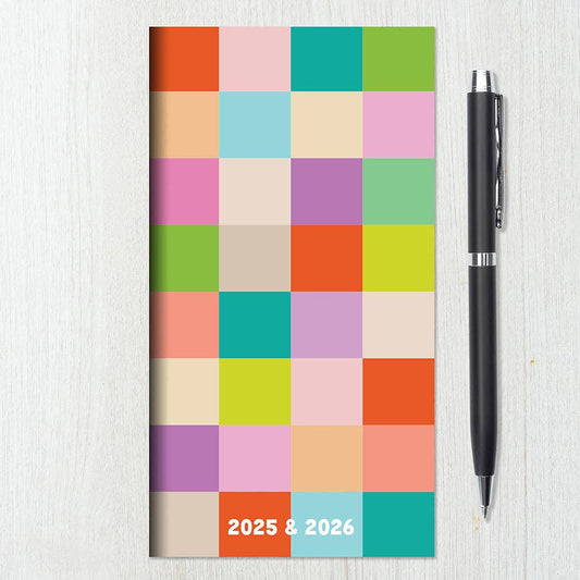 2025-2026 Check Your Colors Small Monthly Pocket Planner Core TF Publishing - Paper Goods