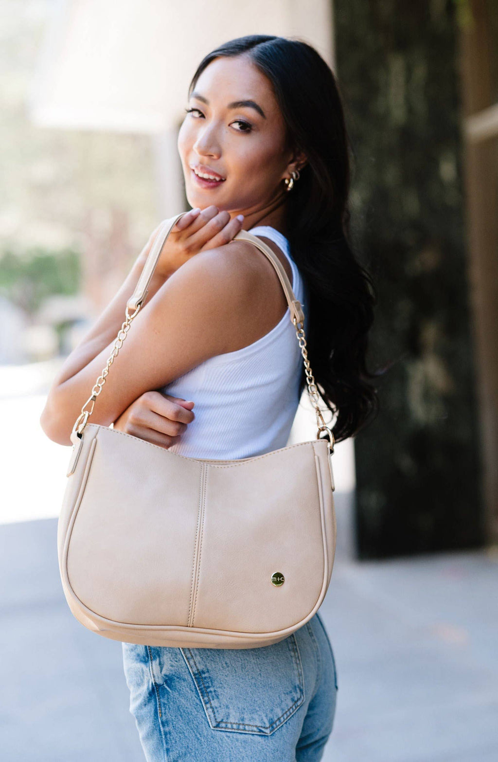 modern and chic - Marissa Crossbody Saddle Hand Bag Purse