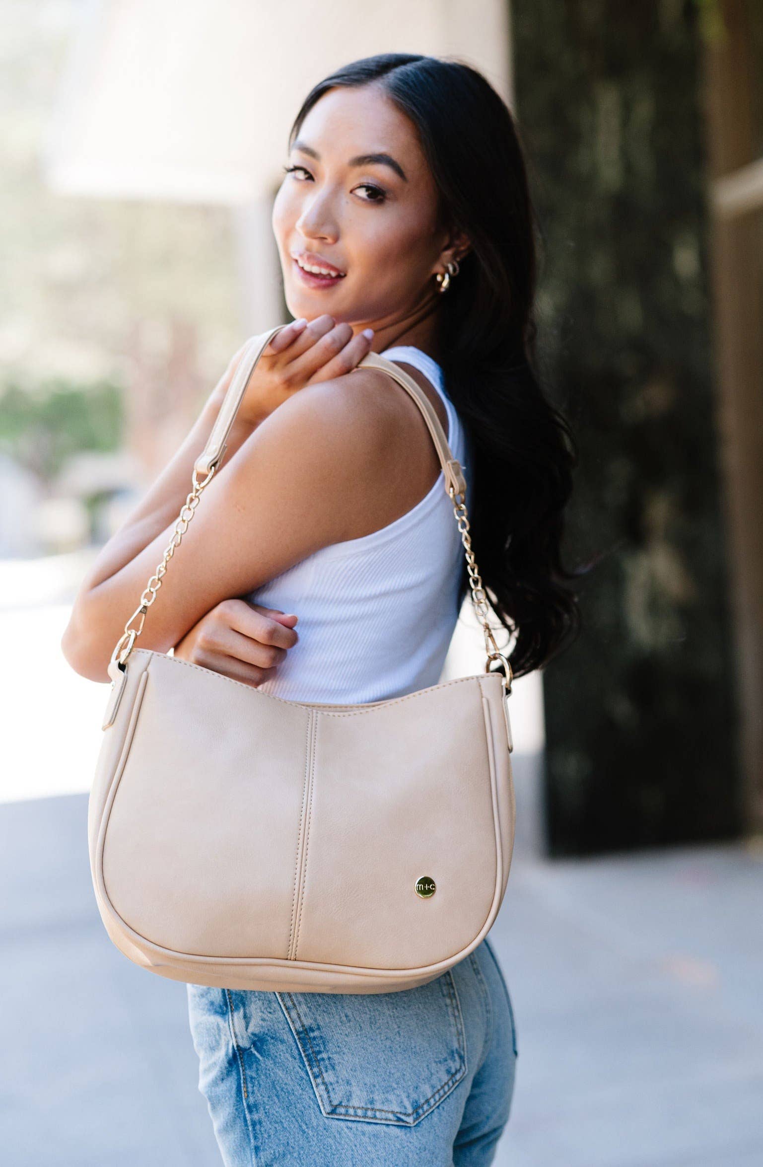 modern and chic - Marissa Crossbody Saddle Hand Bag Purse